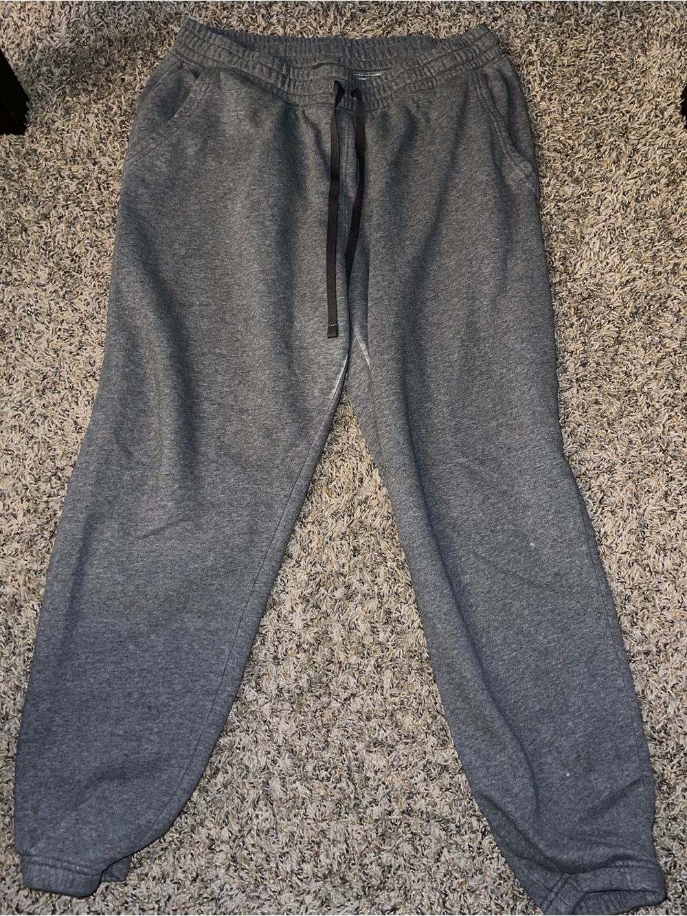 Women’s Gray Fleece Jogger Sweatpants - Comfortable Everyday Wear